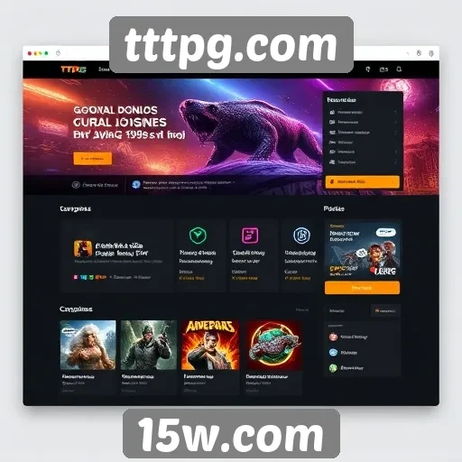 Explorando a interface de usuário do tttpg.com